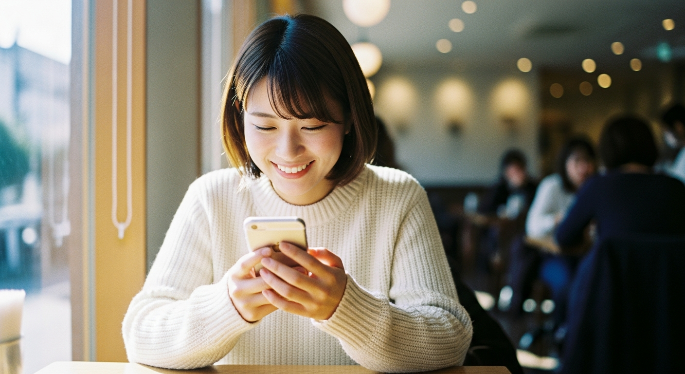 出会った後に女性から連絡を続けて関係を深めていく流れ