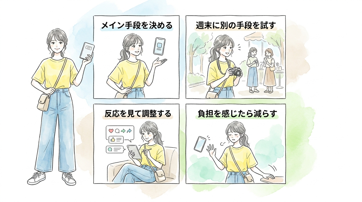 1つの手段だけに絞ると出会いの確率が下がってしまう