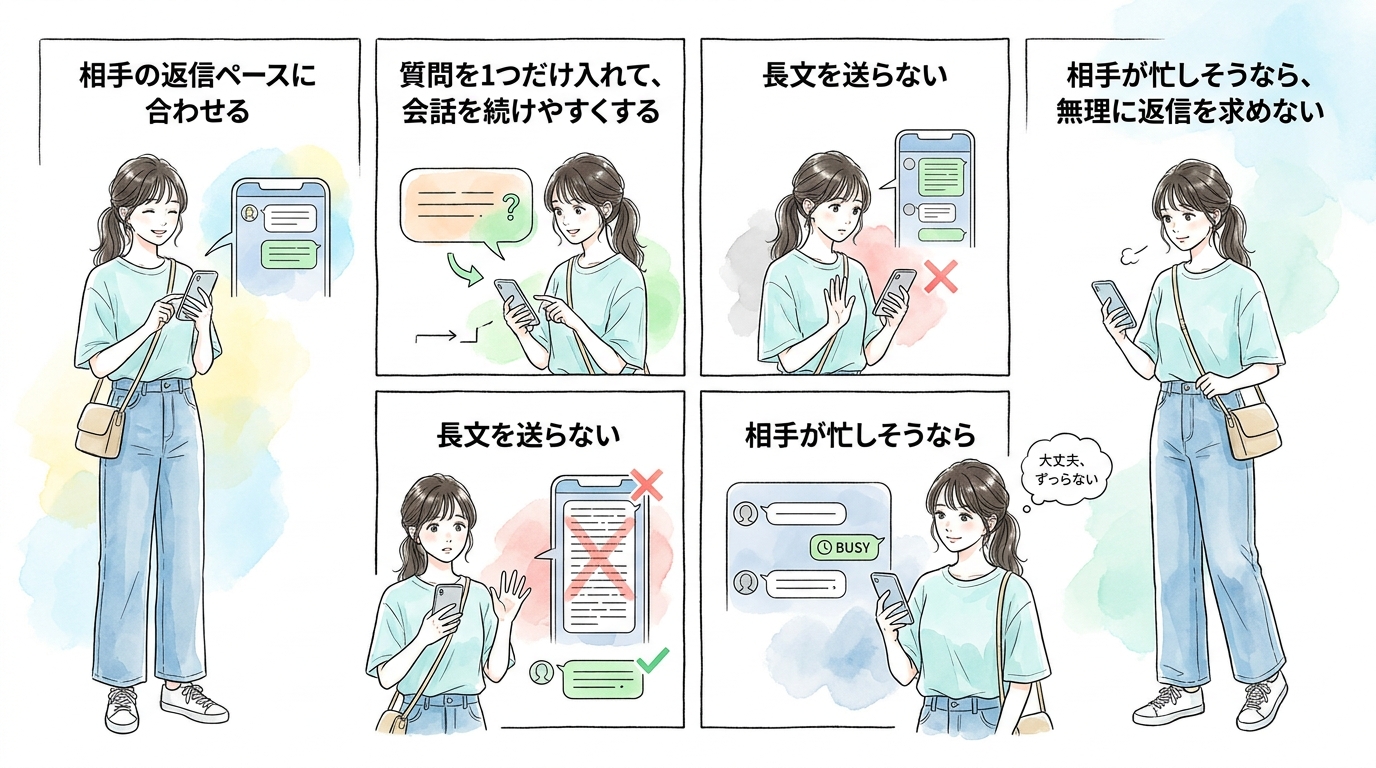 LINEやメッセージで好印象を保つやり取り