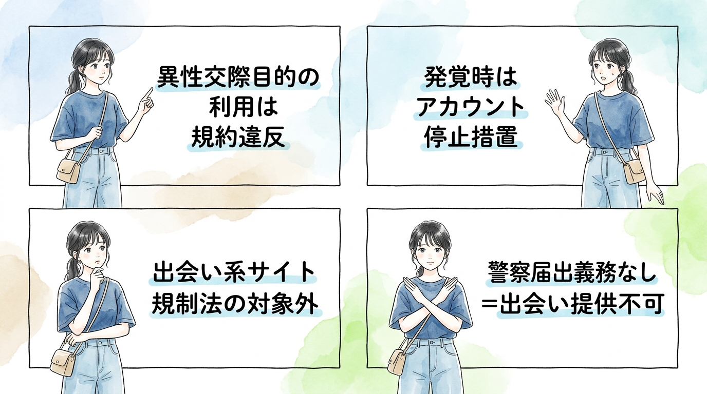 LINE公式が出会い目的を禁止している背景