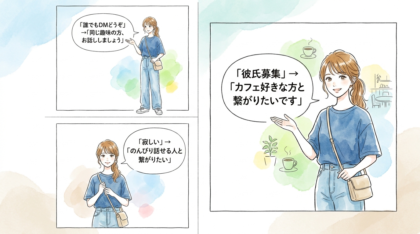 NGワードを避けて安心感を与える書き方