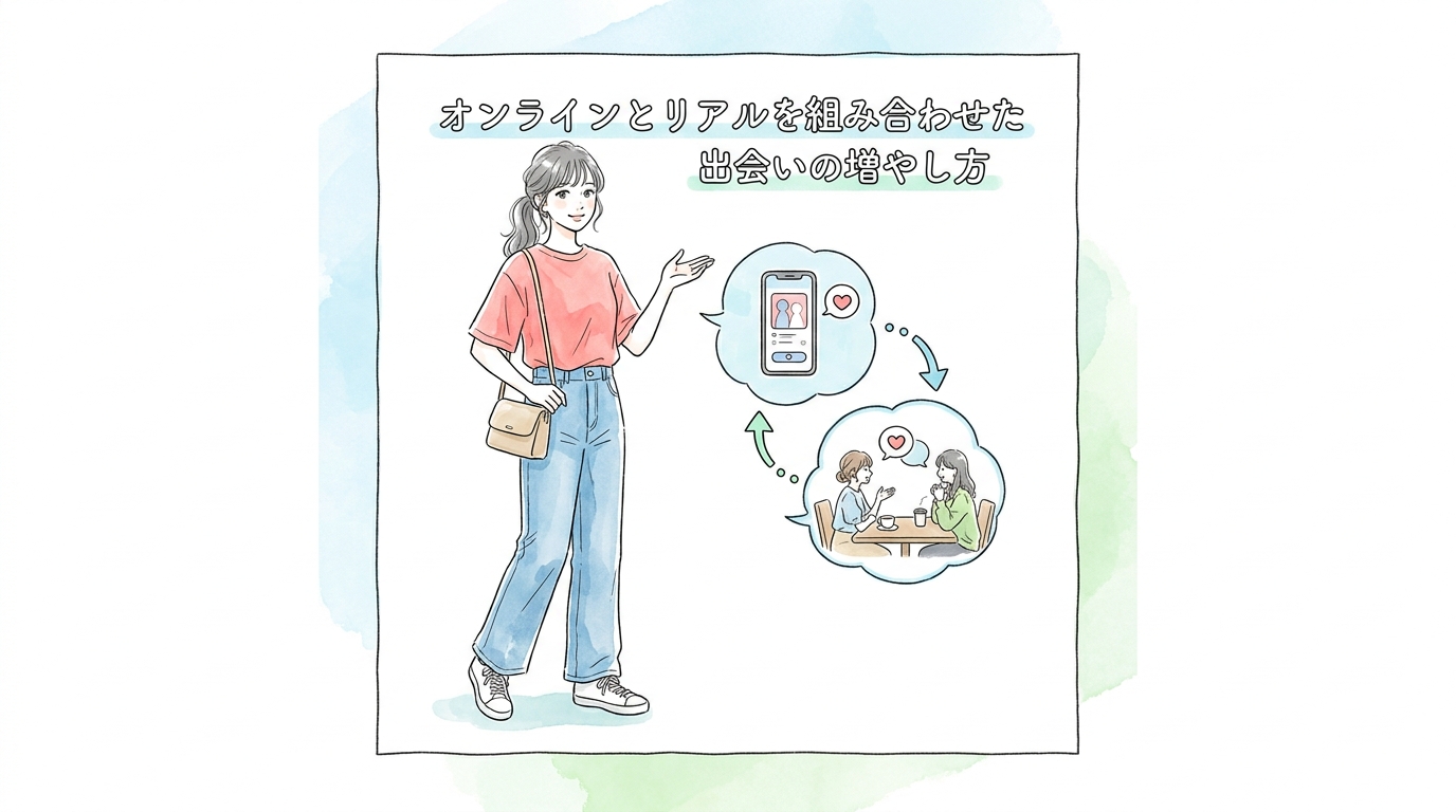 オンラインとリアルを組み合わせた出会いの増やし方