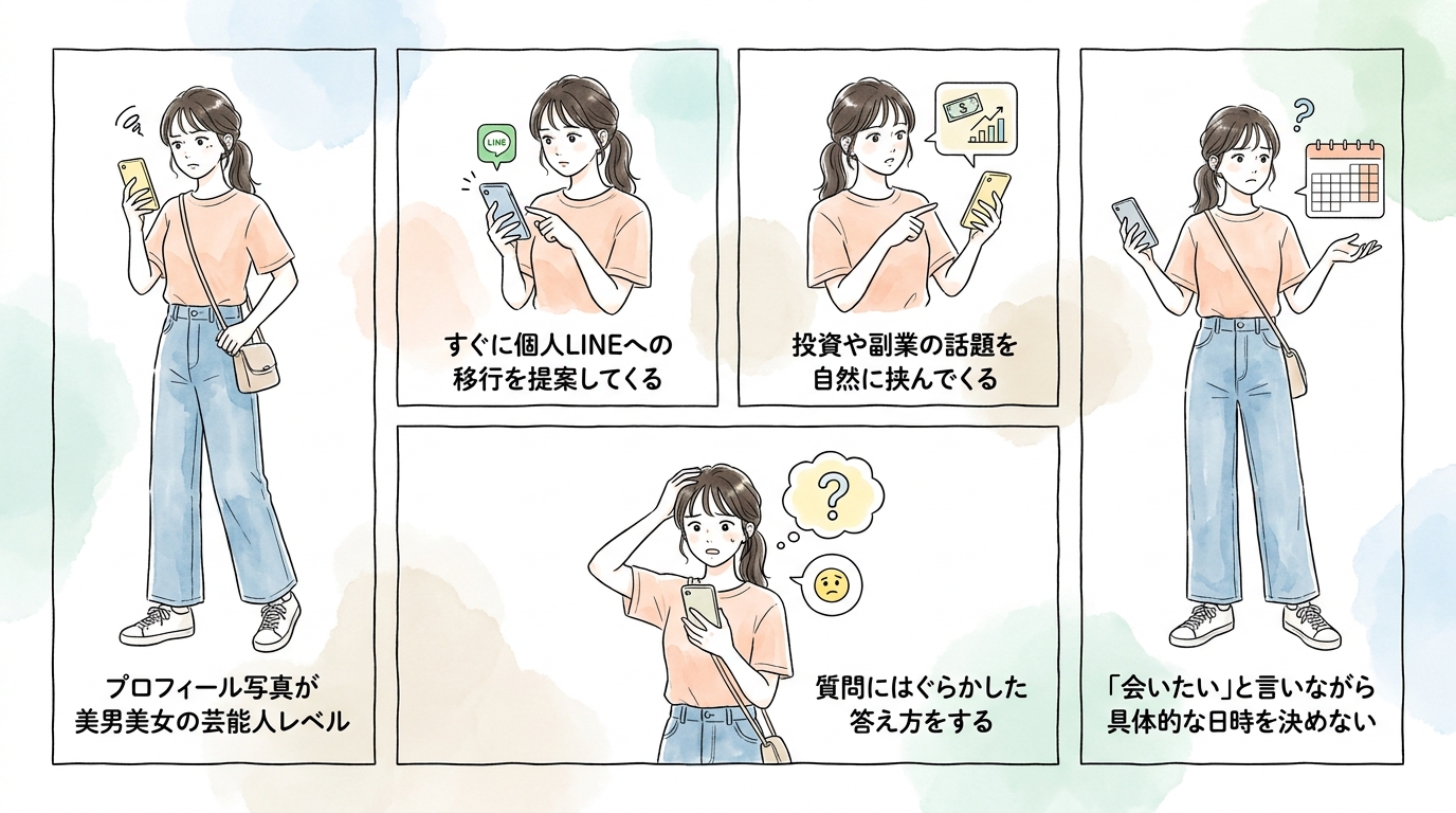 オープンチャットでの軽い交流が業者の標的になる