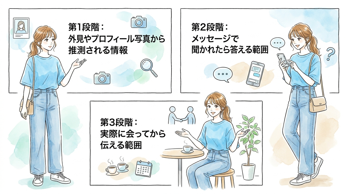 カミングアウトの範囲を「3段階」で整理する
