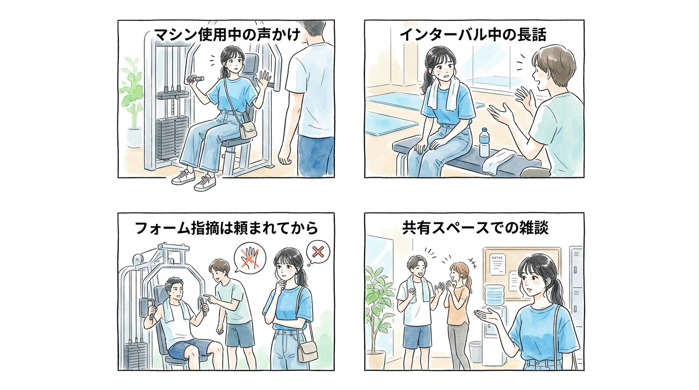 トレーニング中は話しかけづらい空気が支配的だ