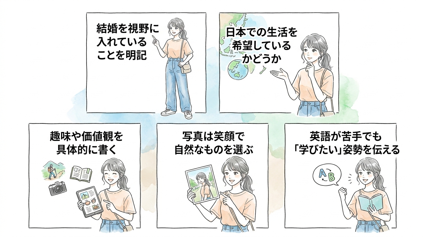 プロフィールの書き方で返信率が3倍変わる
