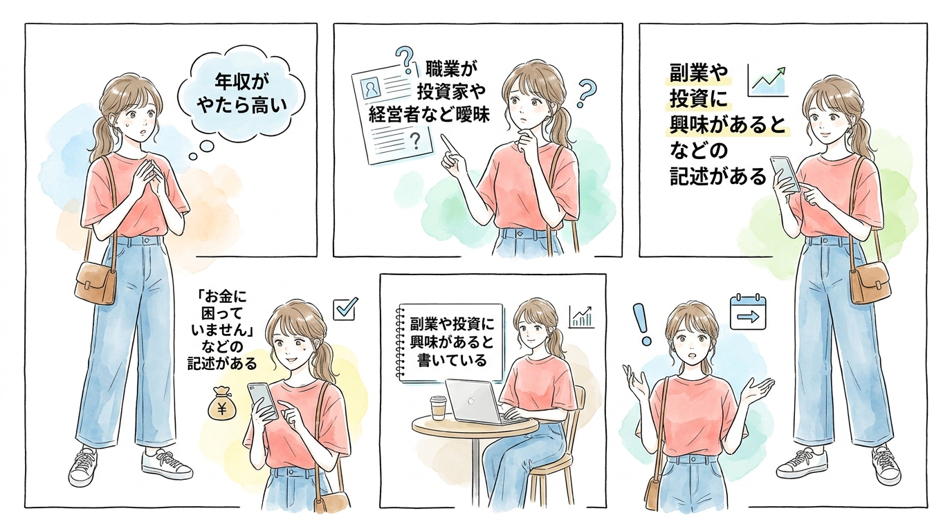 プロフィール写真と投稿履歴から業者を見抜く観察ポイント