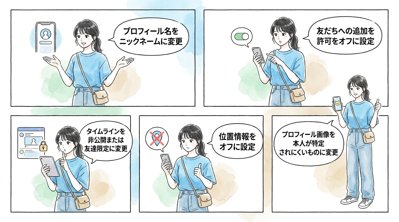 マッチングアプリからのLINE移行で本名や住所が特定される
