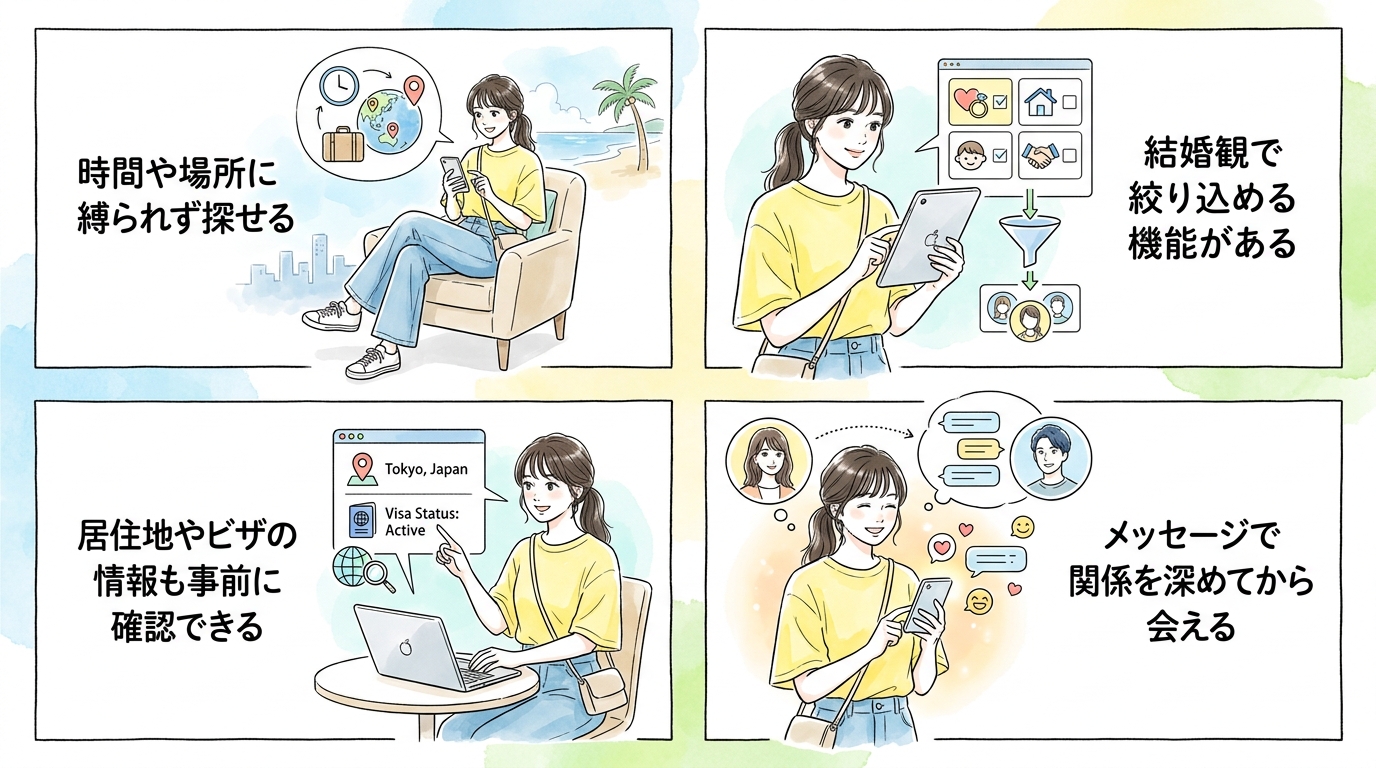 マッチングアプリが主流になっている理由