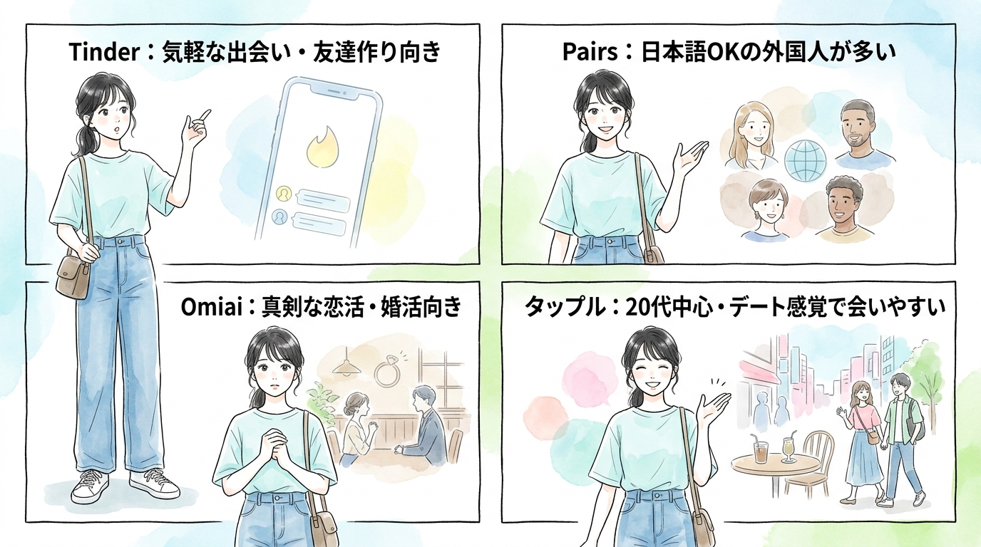 マッチングアプリを使う場合の現実的な始め方