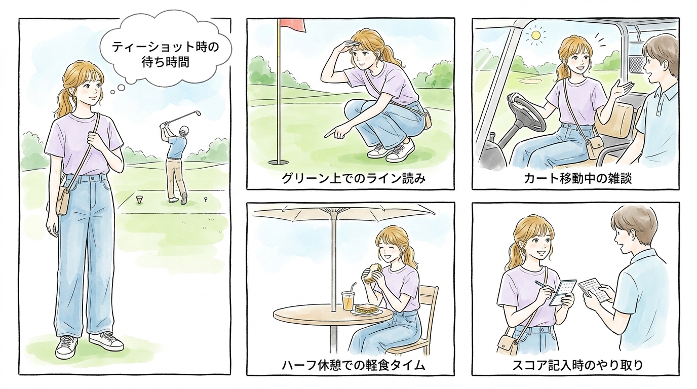 ラウンドレッスンやイベントを定期開催しているスクールが狙い目になる