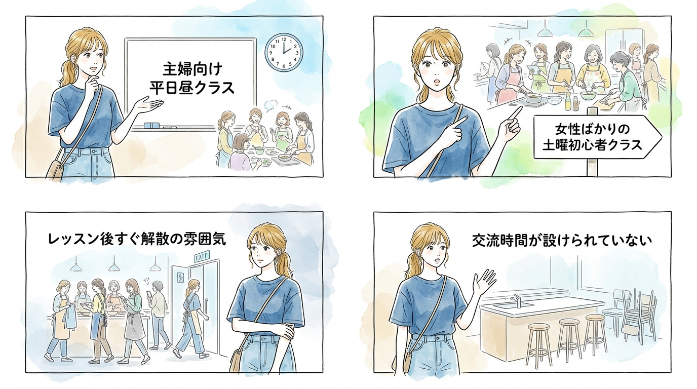 一般の料理教室に通っても出会えない人が見落としている構造