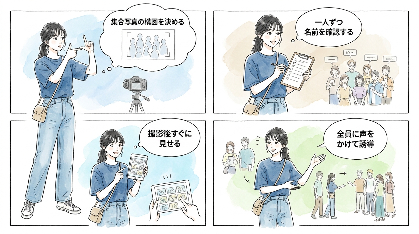 写真撮影係を自分から買って出ると何が変わるか