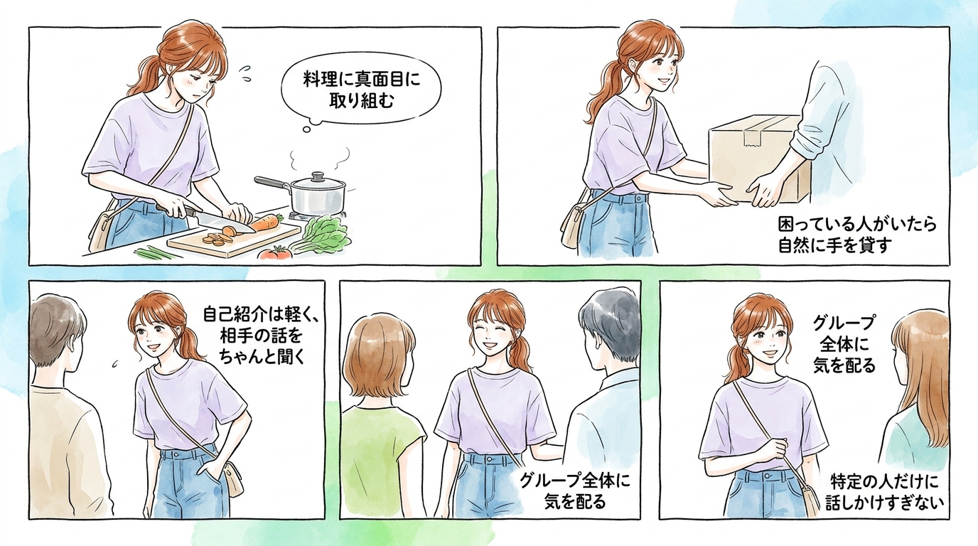 出会い目的だと悟られずに、好印象を残す振る舞い方