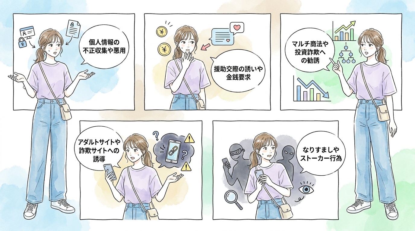 実際にLINE掲示板やオープンチャットで起きている被害