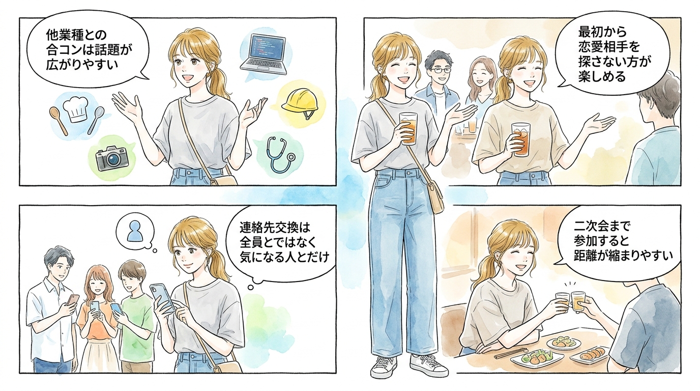 断っていた飲み会や合コンにもう一度顔を出してみる