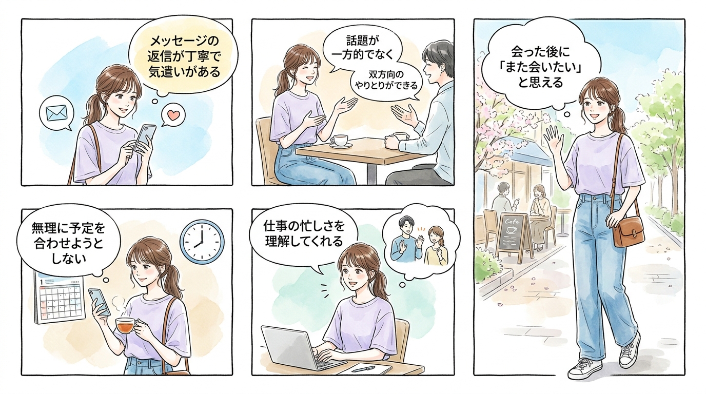 疲れていても会いたくなる相手を見極める基準を持っておく