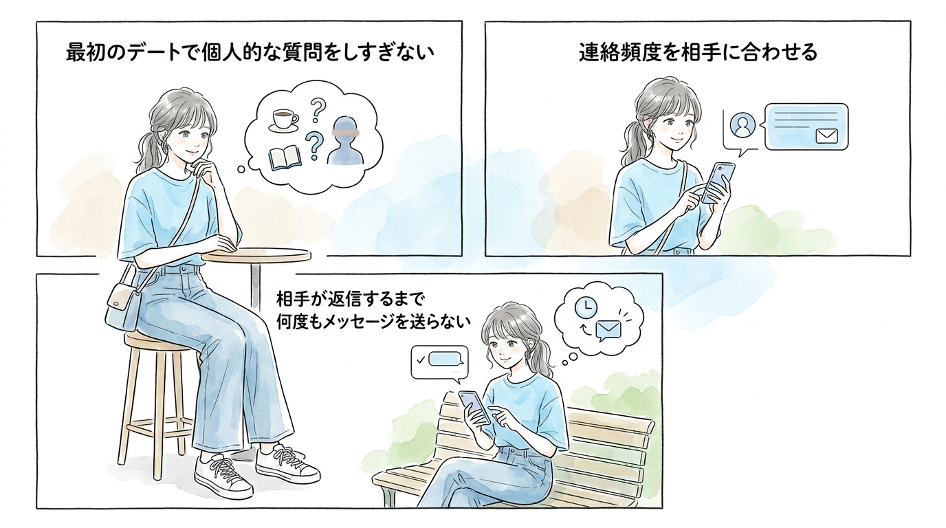 相手のペースを尊重しながら距離を縮める具体的な動き