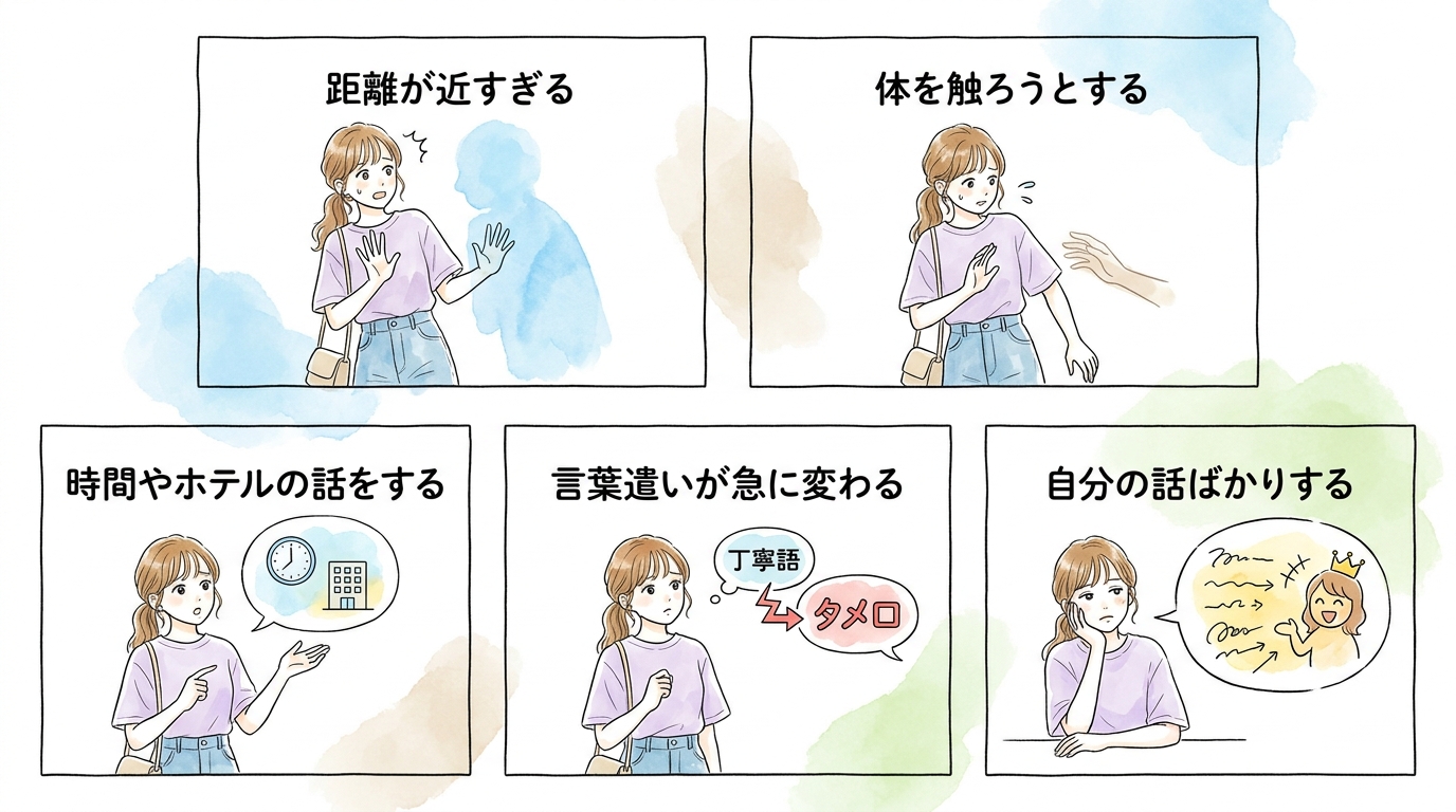 相手の言動に違和感を感じたら途中で切り上げる
