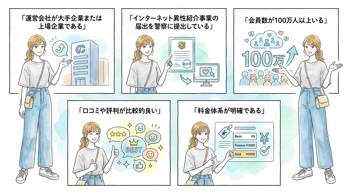 身分証明と運営監視がある場で関係をスタートさせている