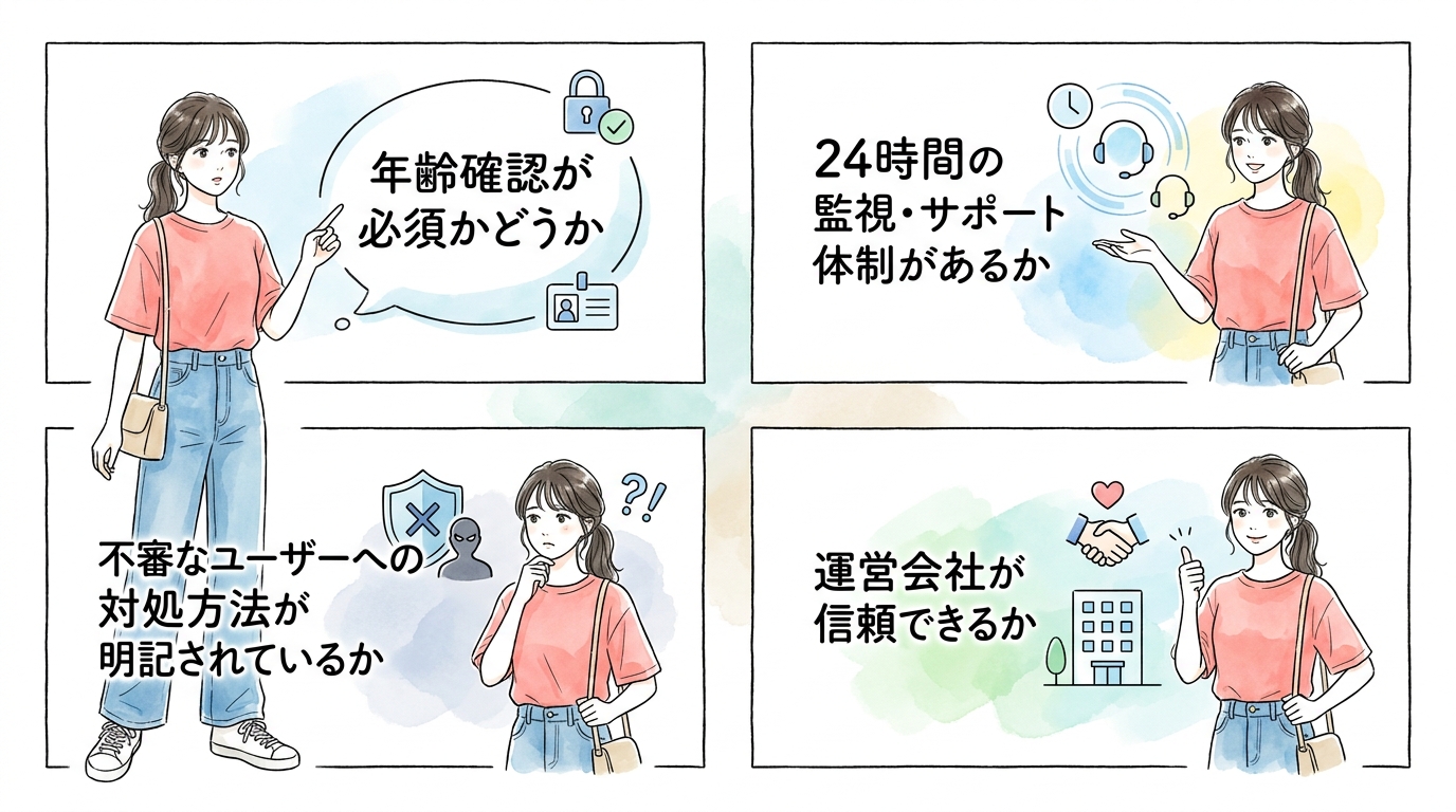 運営の安全性とサポート体制を事前にチェックしておく