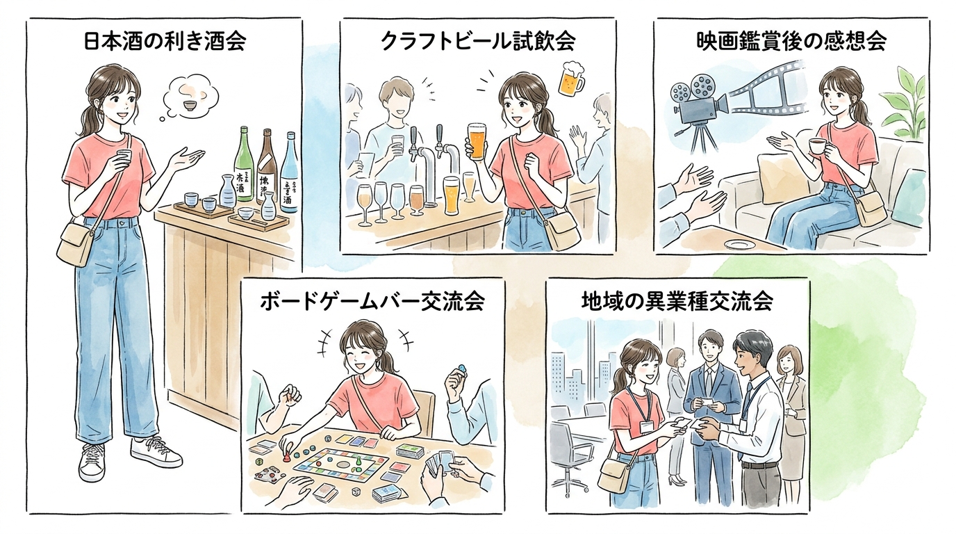 飲み会イベントや交流会は参加するだけで仲間ができる