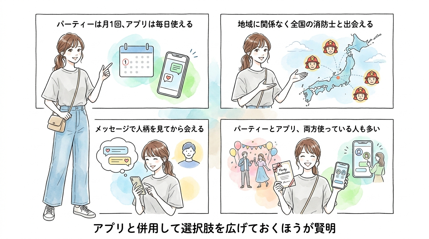 アプリと併用して選択肢を広げておくほうが賢明