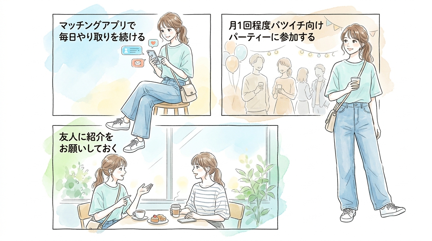 アプリ・パーティー・紹介を同時に動かすと3ヶ月で結果が出やすくなる