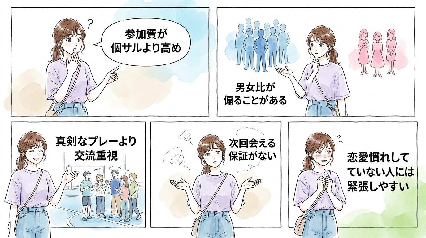 フットサルコンは参加者全員が出会いを求めている場になる
