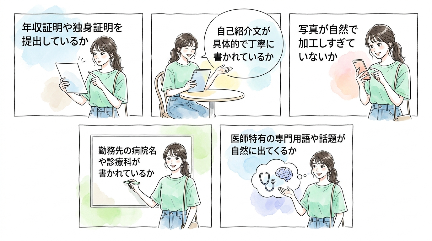 プロフィール写真と自己紹介文で見極める基準
