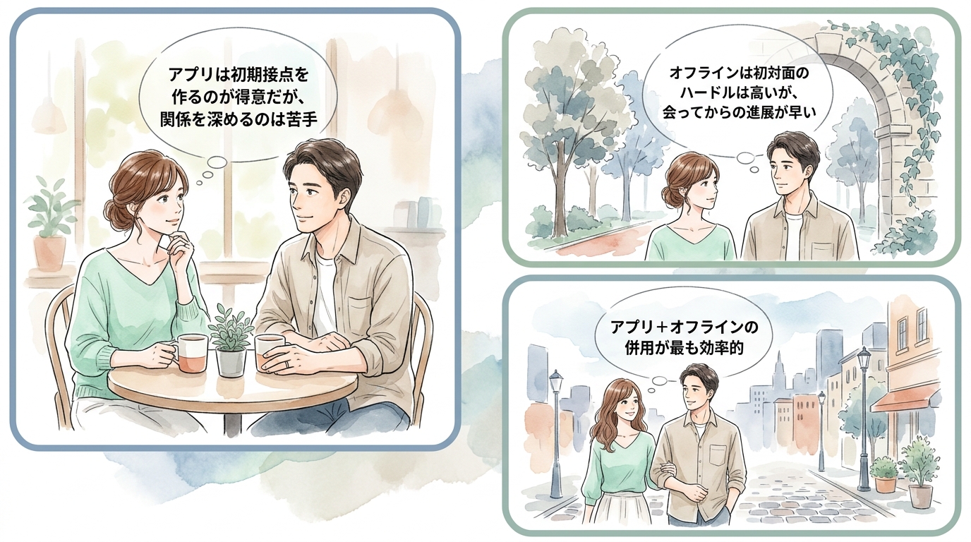マッチングアプリだけで探すとコスパが悪くなる理由