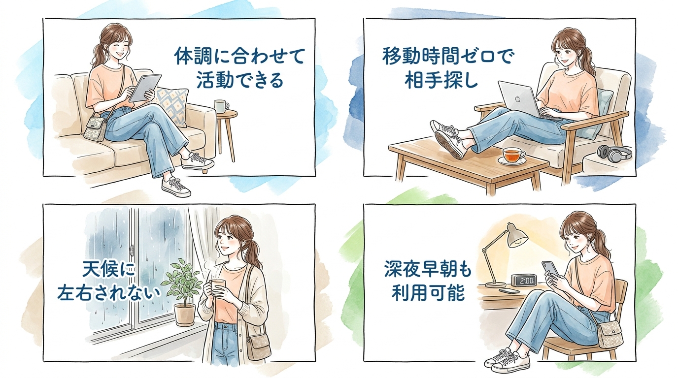 マッチングアプリは同世代と自宅で出会える唯一の手段になっている