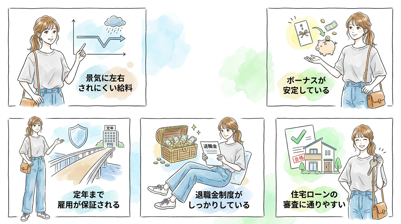 不況でも変わらない収入の安定性が最大の魅力になっている
