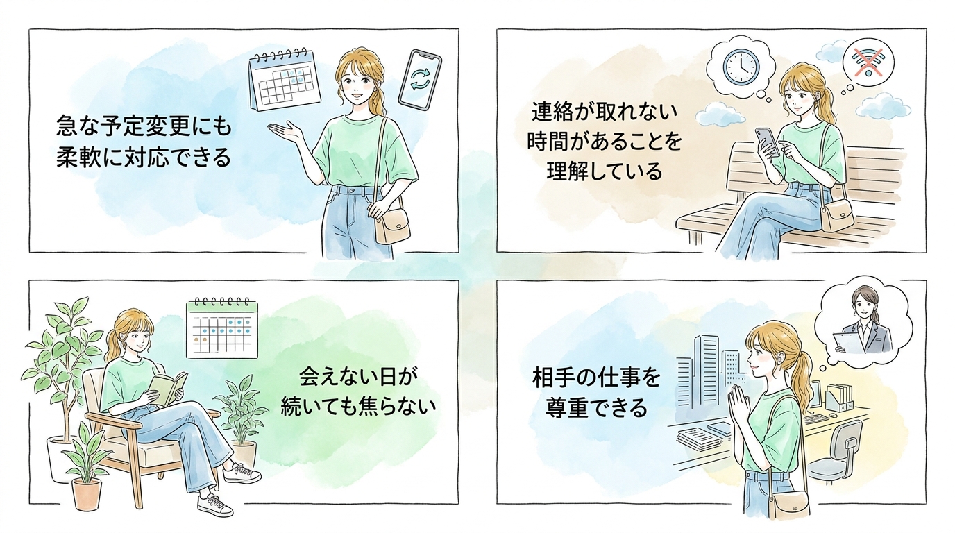 不規則勤務への理解を最初から示せる人に好感を持つ