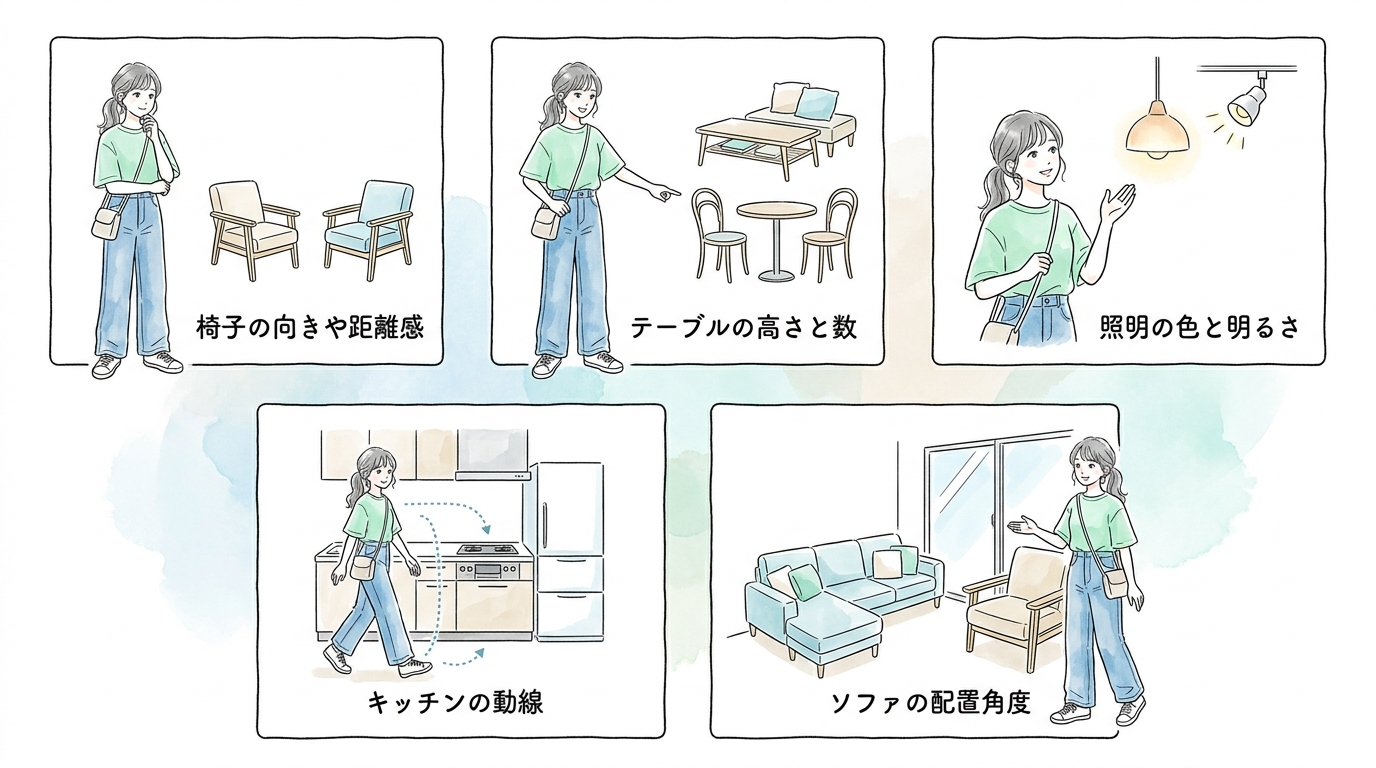 共有スペースが自然と会話を生む設計になっている