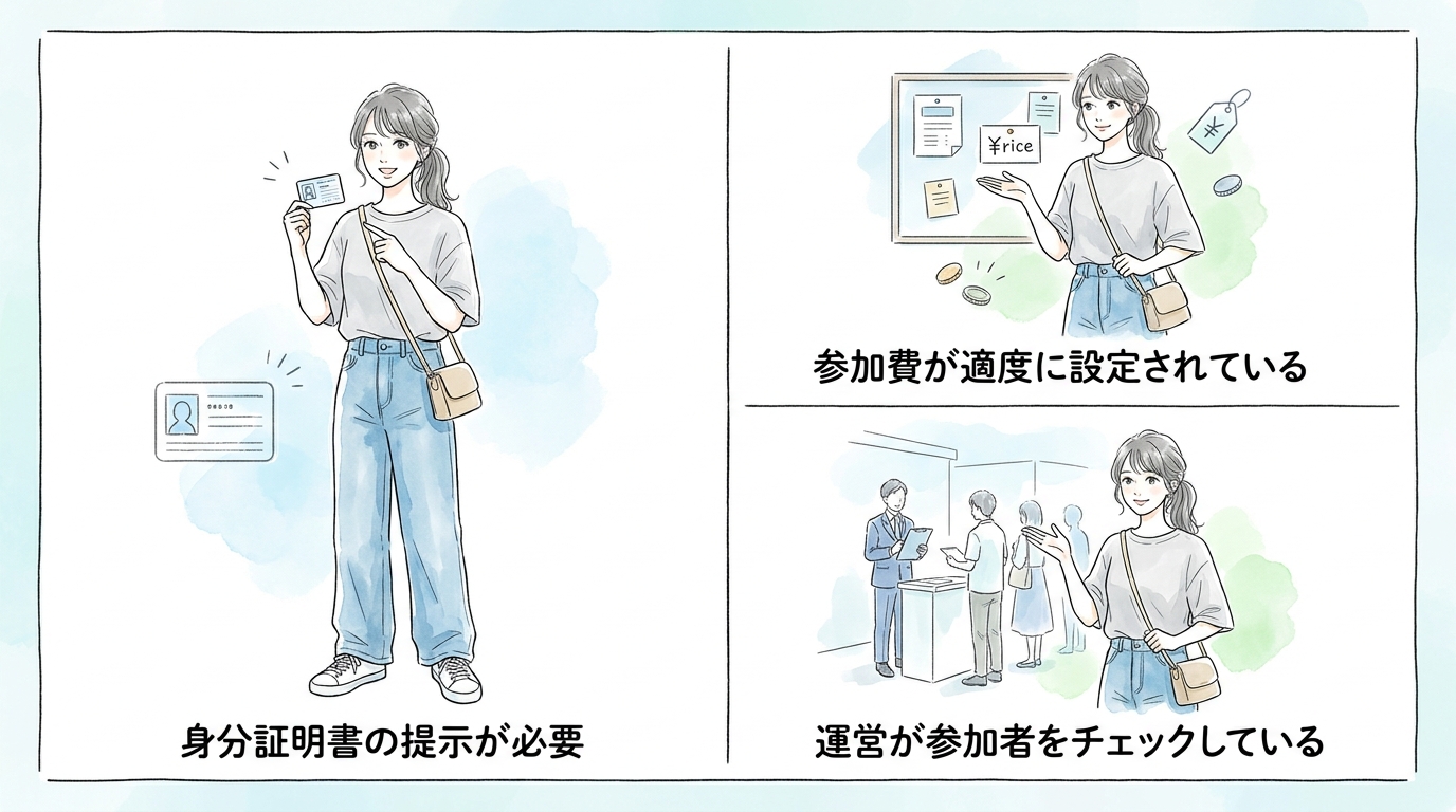 参加者の本気度が見える仕組みがあるか確認する