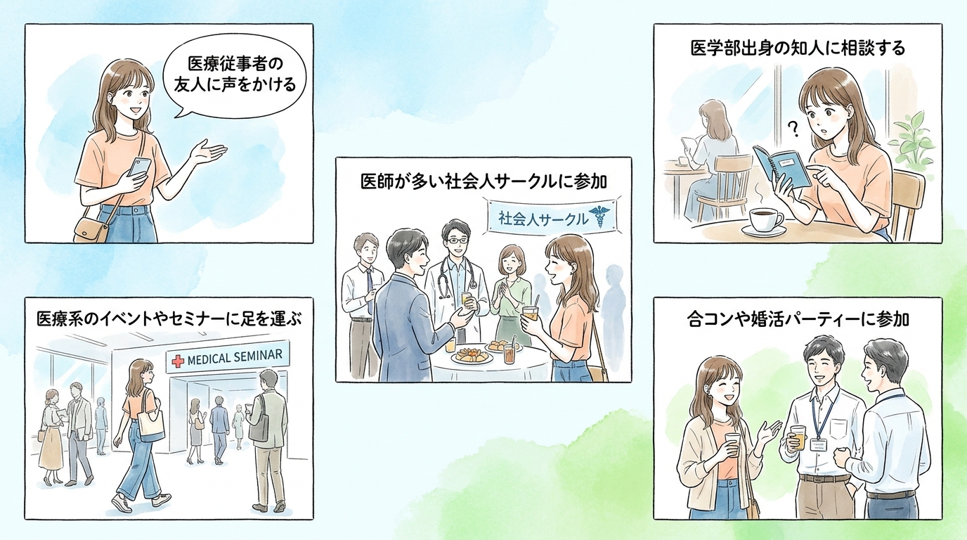 友人・知人経由の紹介ルートを開拓しておく