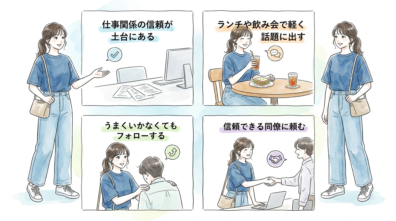 同僚経由の紹介が安心感につながる理由