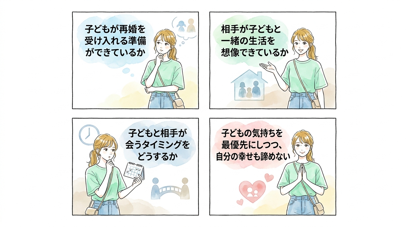 子どもがいる場合は、再婚のタイミングと伝え方を考えておく