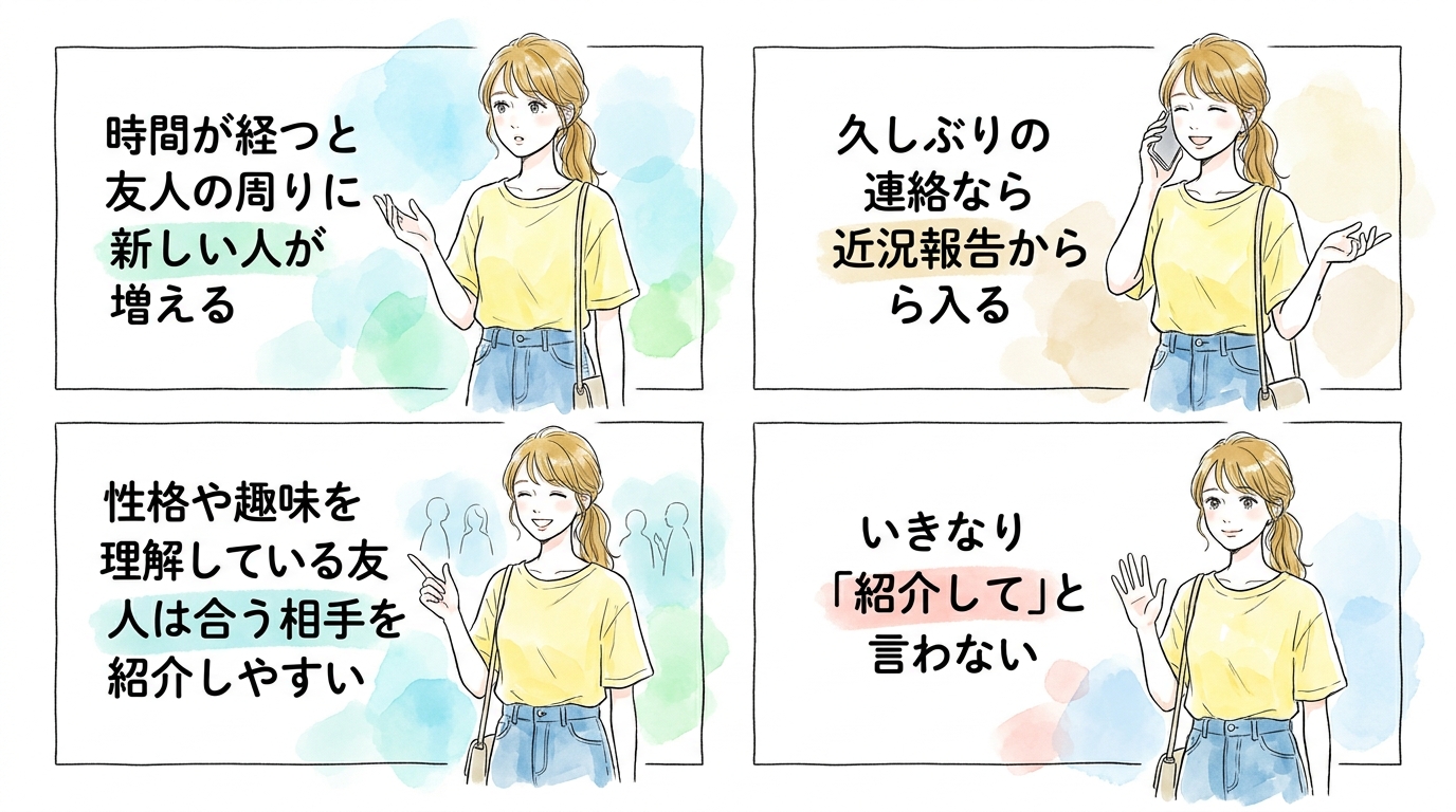 学生時代の友人に声をかけると意外な出会いが生まれる