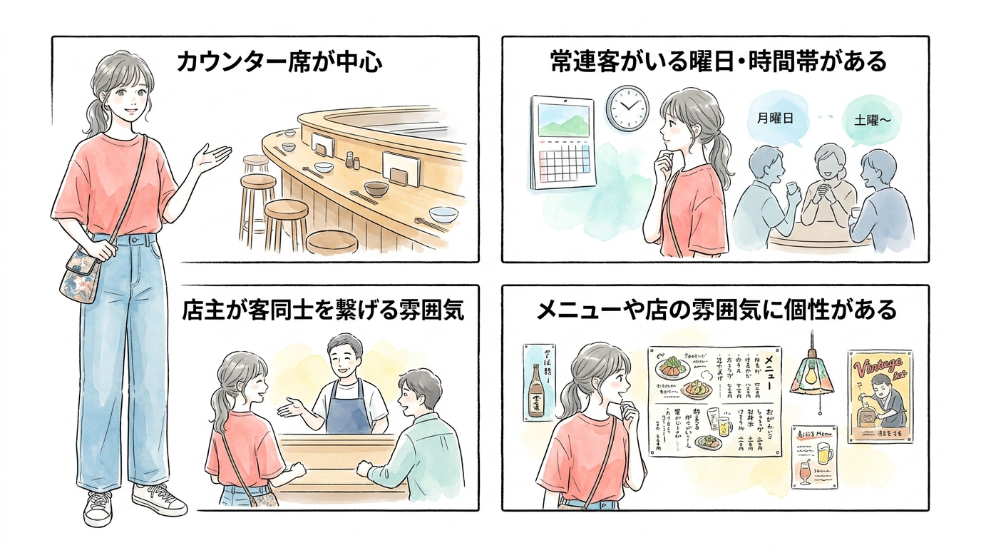 小規模な居酒屋は常連同士のつながりができている