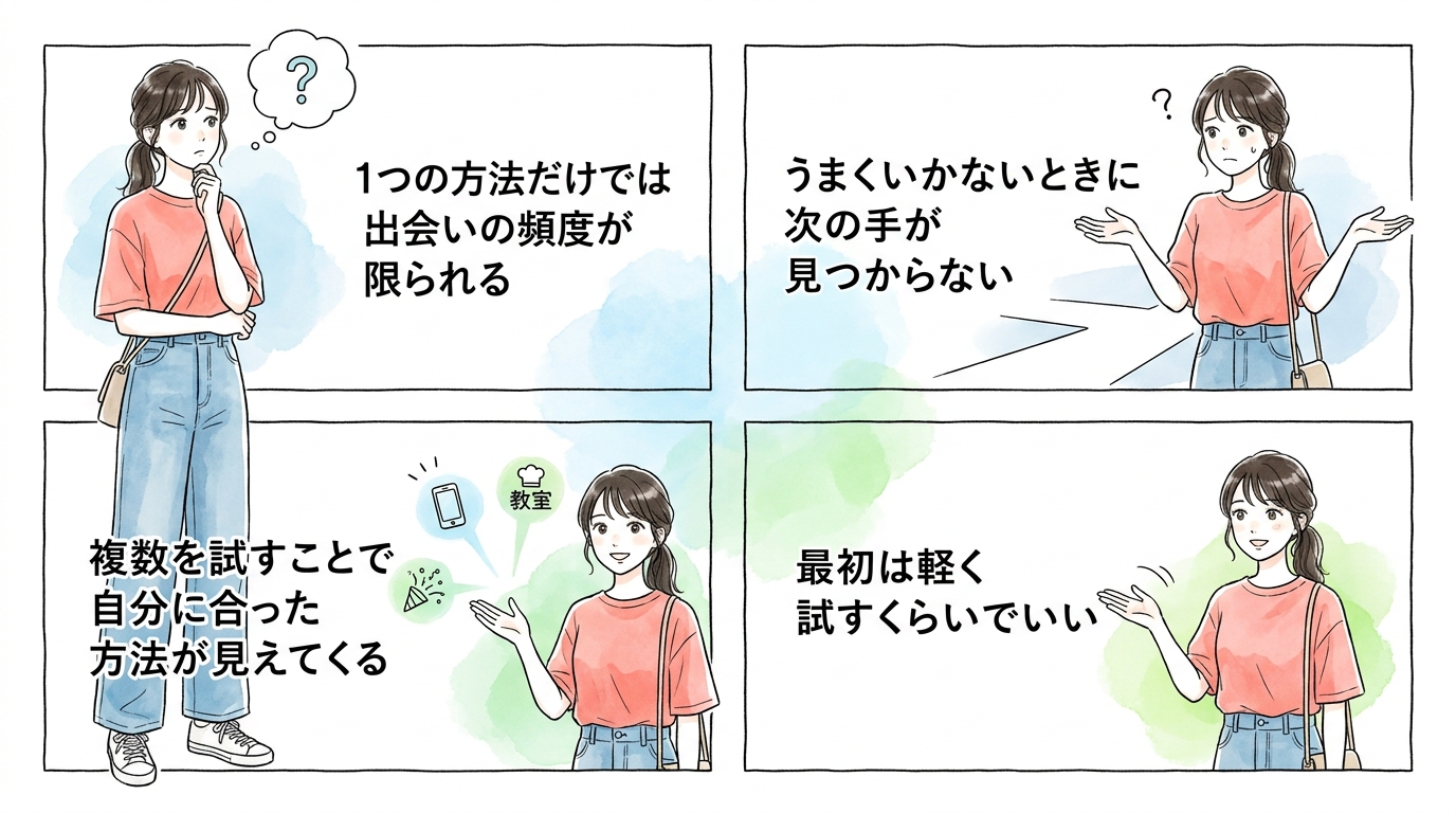料理教室だけ・アプリだけではコスパが悪いとわかる