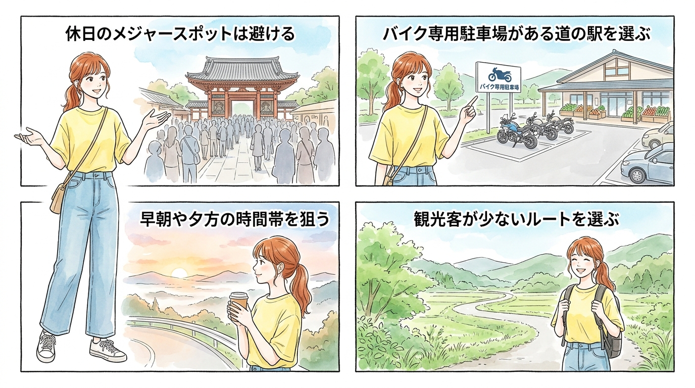 日帰りや混雑する観光地では声をかけづらい雰囲気になっている