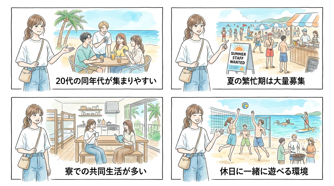 沖縄・石垣島などビーチエリアに集まる20代の特徴
