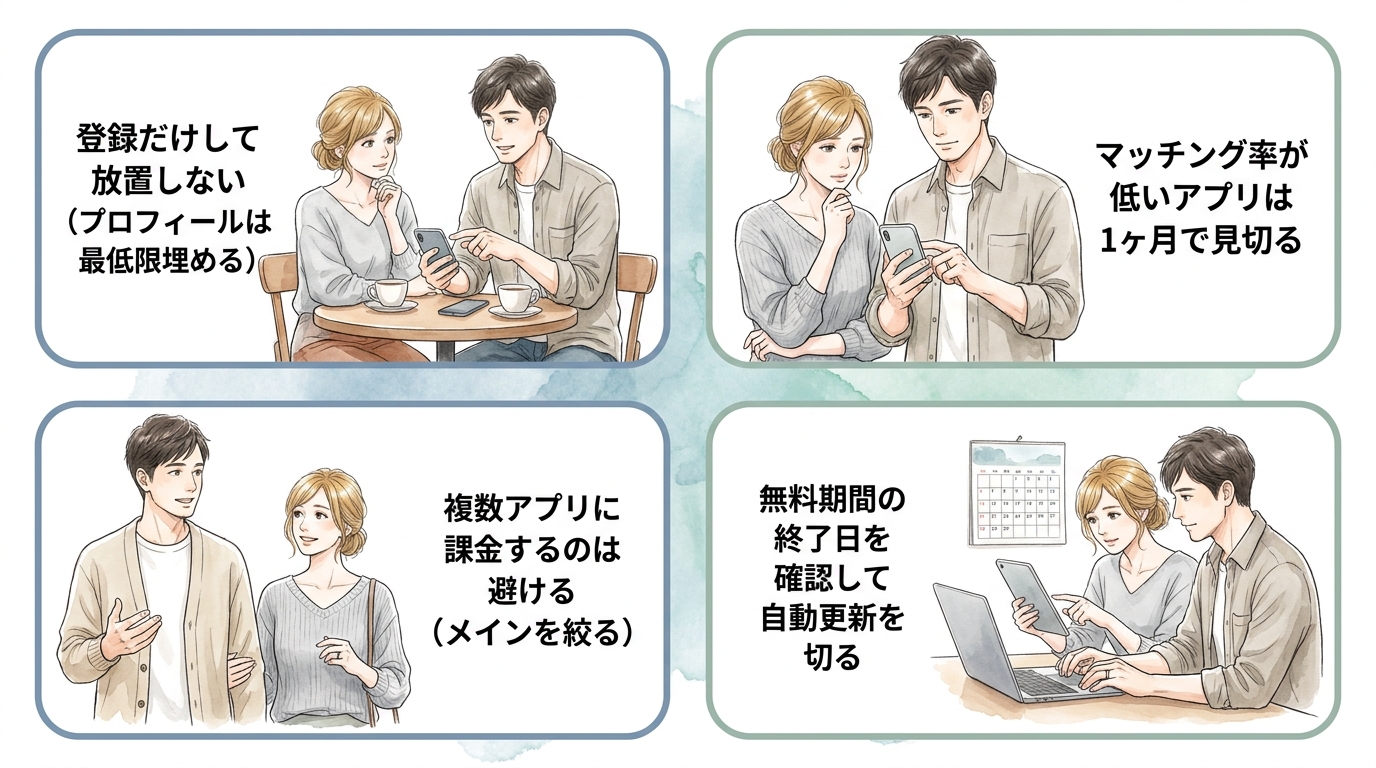 無料期間を使いこなして自分に合うアプリを見極める