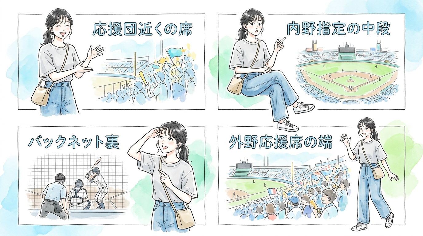 球場内の指定席エリアが盛り上がっている理由