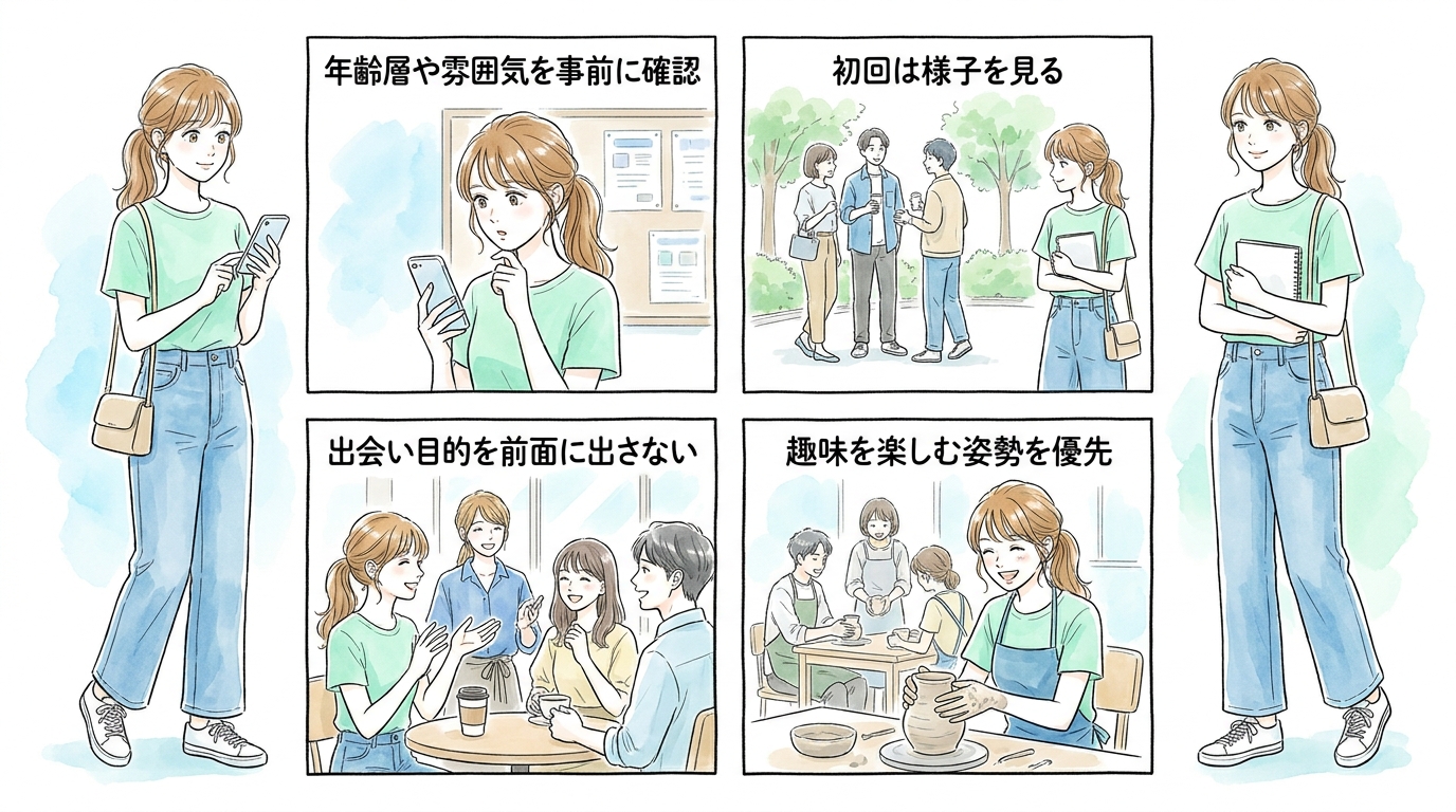 社会人サークルで趣味を通じて自然に距離が縮まる