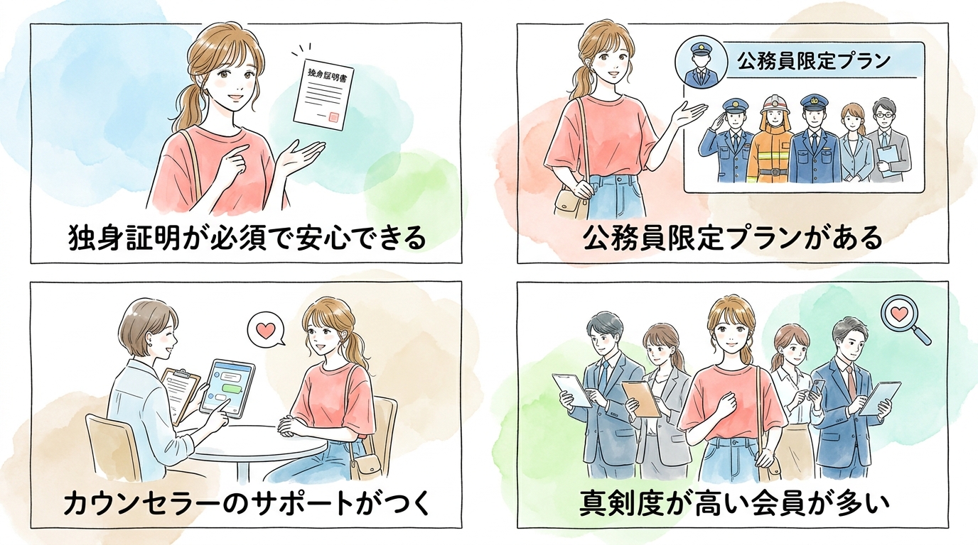 結婚相談所なら公務員限定プランで確実に出会える