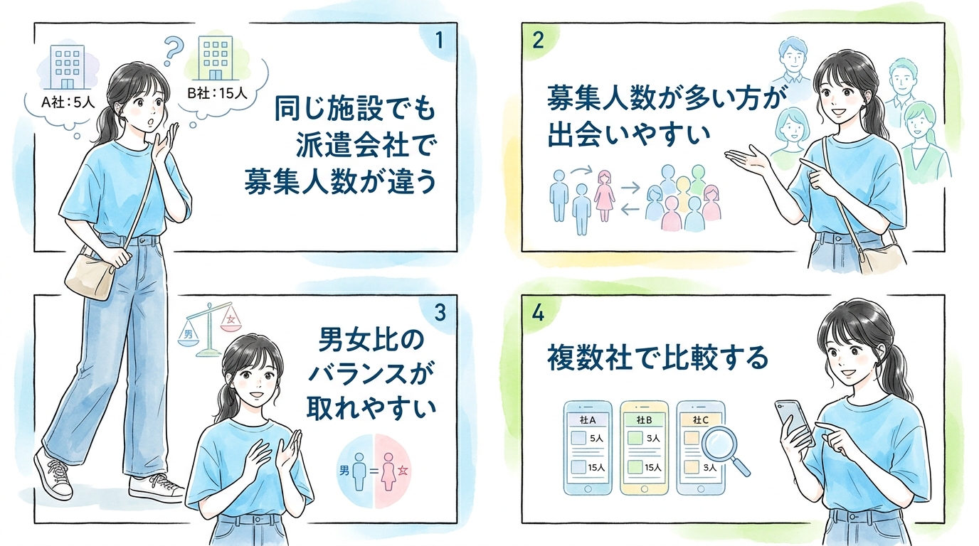 複数社に登録して募集人数の多い案件を比較しておく