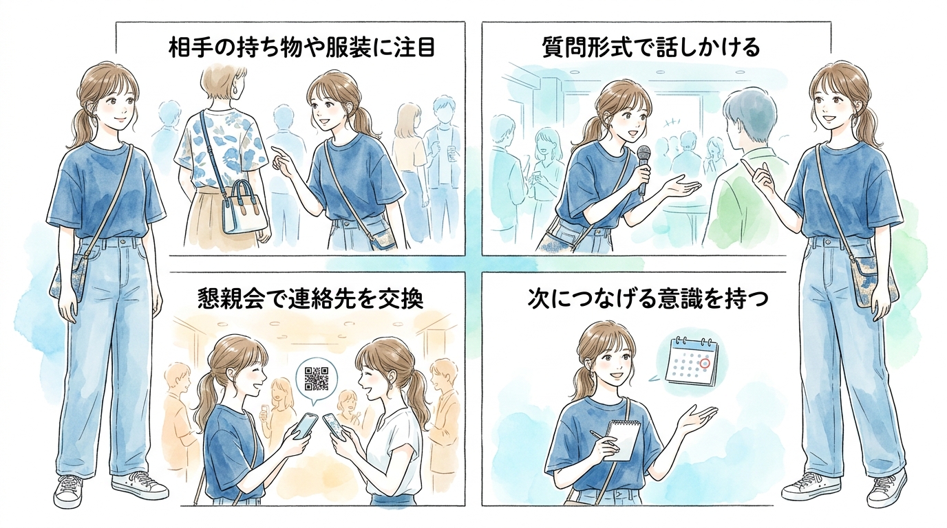 趣味イベント・オフ会・推し活で会話のきっかけを掴むコツ